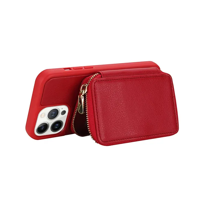 Coque iPhone 12 Pro Max Pochette Zippée avec Bandoulière