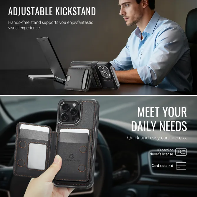Coque iPhone 12 Pro Max MagSafe Porte-Cartes Détachable