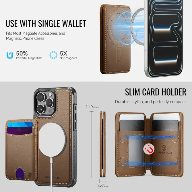 Coque iPhone 12 Pro Max MagSafe Porte-Cartes Détachable