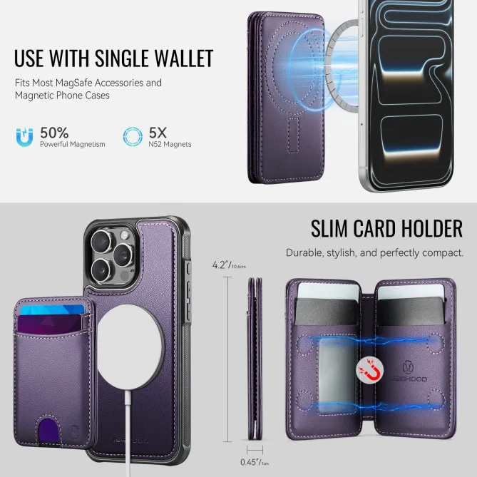 Coque iPhone 12 Pro Max MagSafe Porte-Cartes Détachable