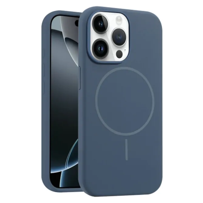 Coque iPhone 12 Pro Max Silicone Liquide MagSafe Antichoc
