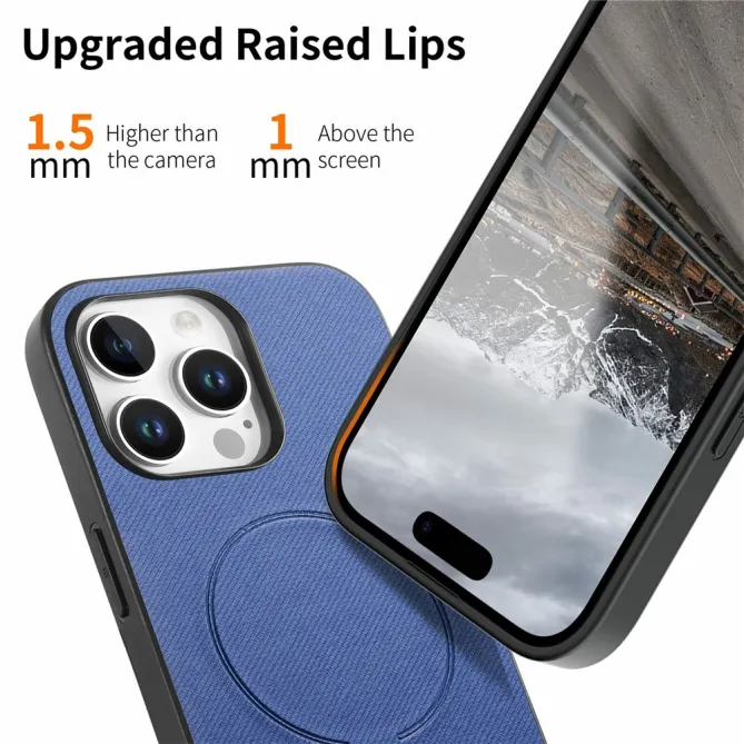 Coque iPhone 12 Pro Max MagSafe Texture Tissu Antichoc