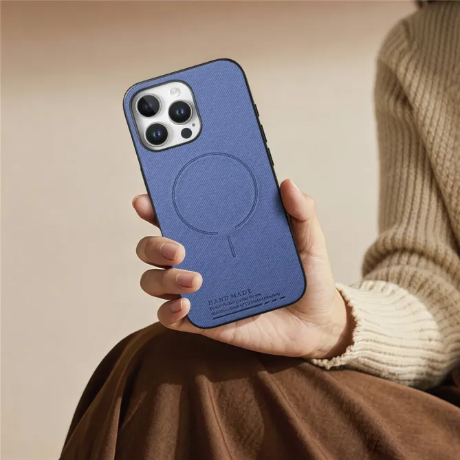 Coque iPhone 12 Pro Max MagSafe Texture Tissu Antichoc