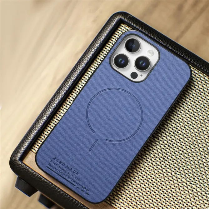 Coque iPhone 12 Pro Max MagSafe Texture Tissu Antichoc