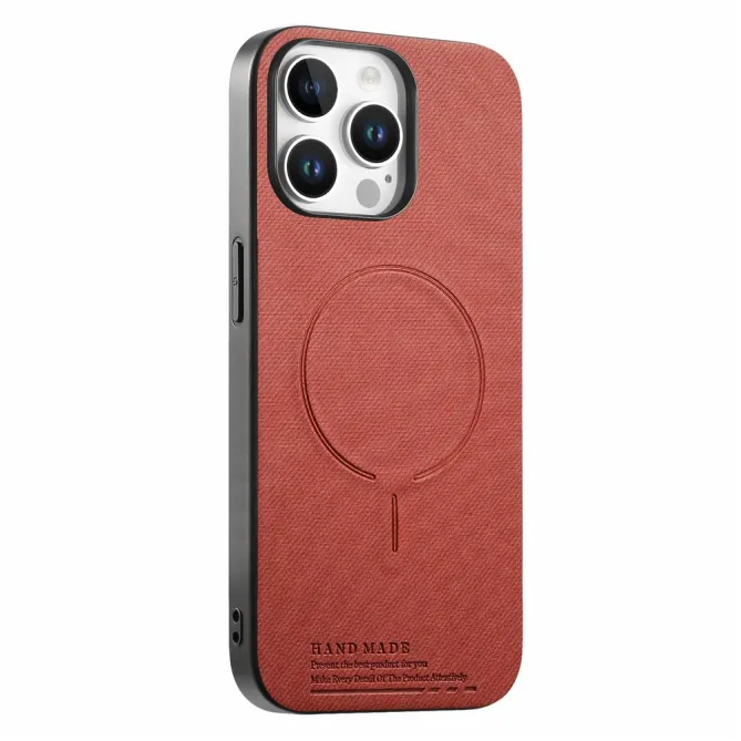 Coque iPhone 12 Pro Max MagSafe Texture Tissu Antichoc