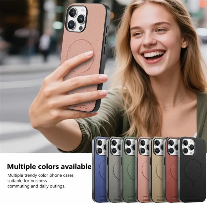 Coque iPhone 12 Pro Max MagSafe Texture Tissu Antichoc