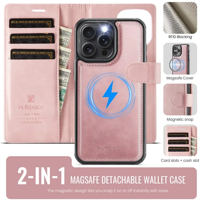 Housse iPhone 12 Pro Max Portefeuille Magnétique Coque Détachable