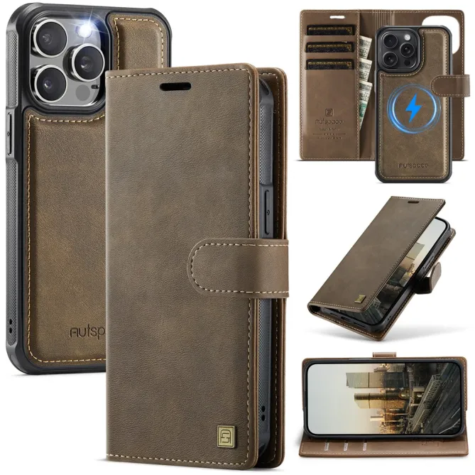 Housse iPhone 12 Pro Max Portefeuille Magnétique Coque Détachable