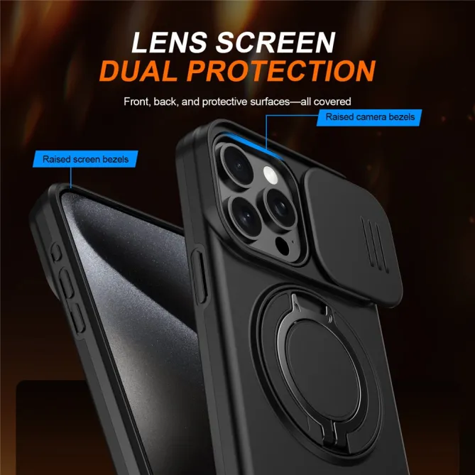 Coque iPhone 12 Pro Max / 13 Pro Max CamShield MagSafe avec support rotatif