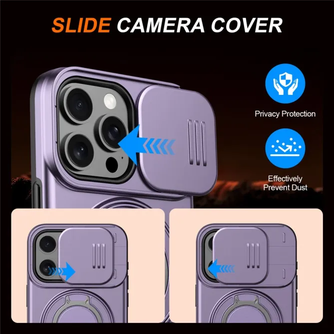 Coque iPhone 12 Pro Max / 13 Pro Max CamShield MagSafe avec support rotatif