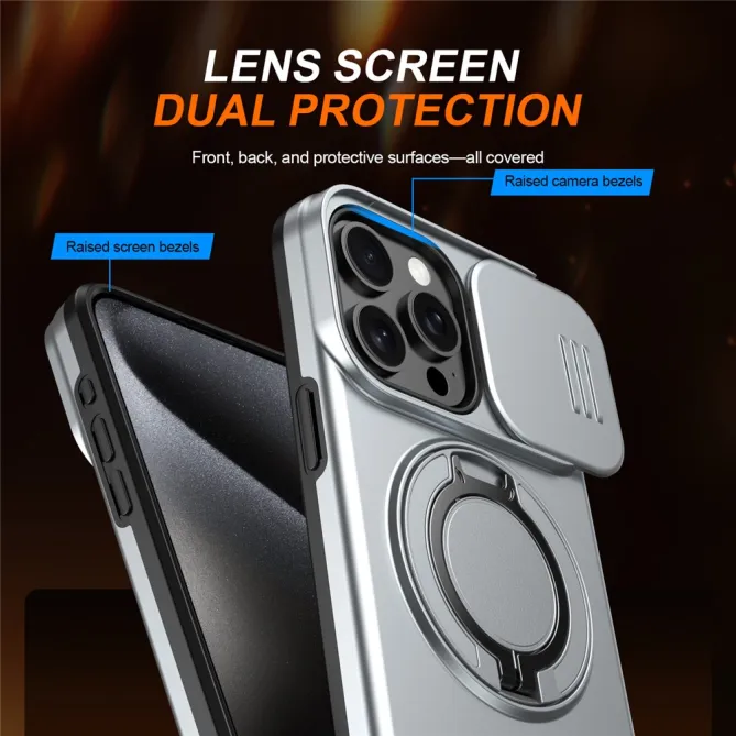 Coque iPhone 12 Pro Max / 13 Pro Max CamShield MagSafe avec support rotatif
