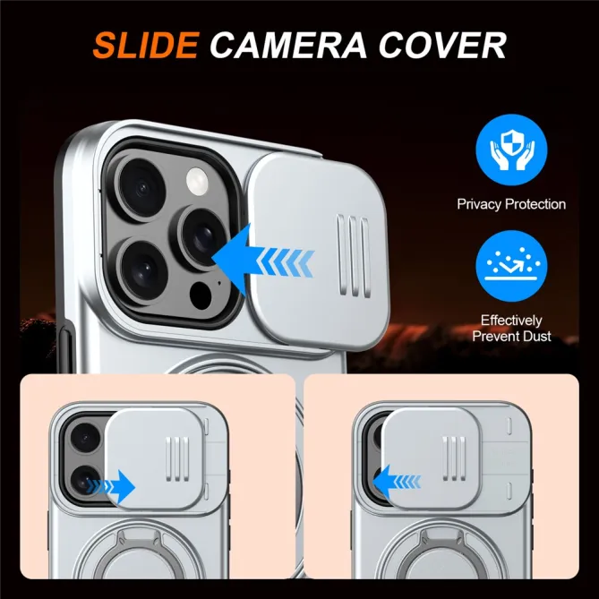 Coque iPhone 12 Pro Max / 13 Pro Max CamShield MagSafe avec support rotatif