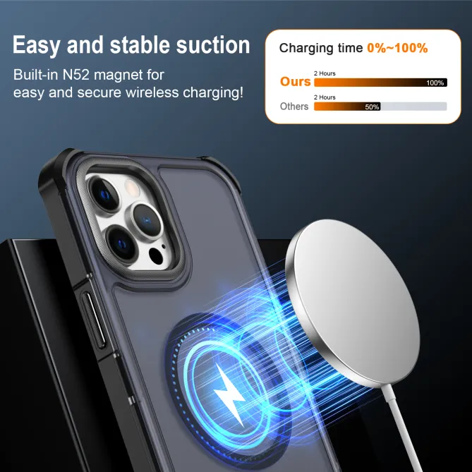 Coque iPhone 12 Pro Max MagSafe Transparente Antichoc