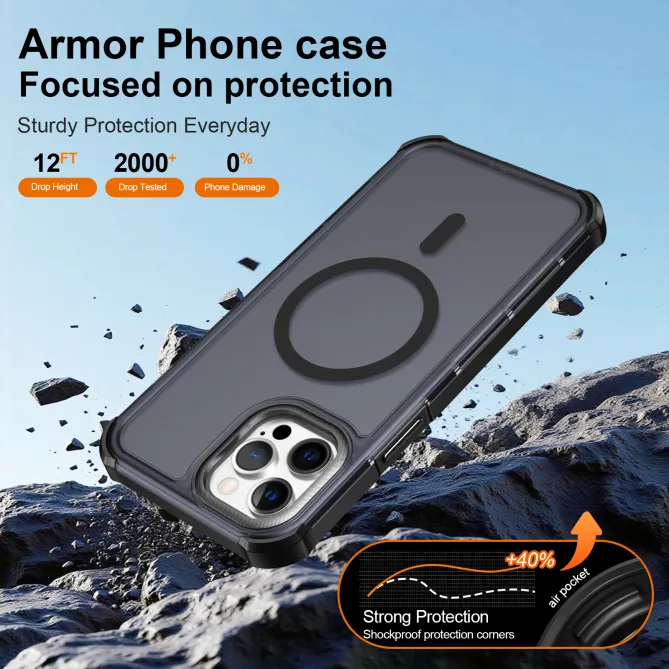 Coque iPhone 12 Pro Max MagSafe Transparente Antichoc