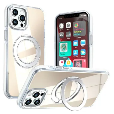 Coque iPhone 12 Pro Max Compatible MagSafe avec Support Rotatif