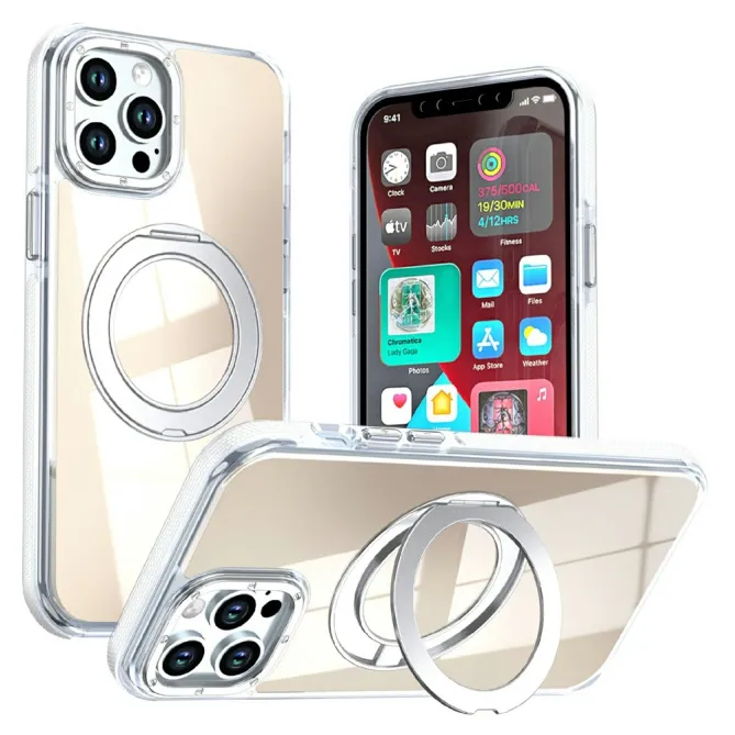 Coque iPhone 12 Pro Max Compatible MagSafe avec Support Rotatif