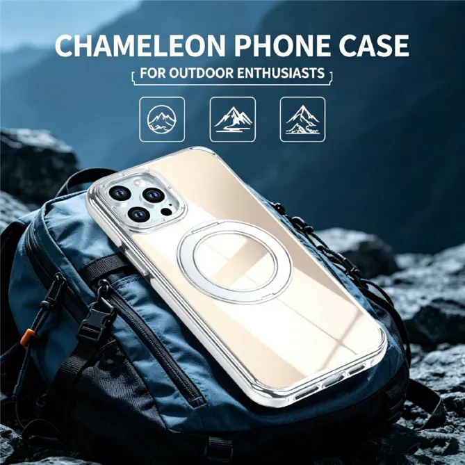 Coque iPhone 12 Pro Max Compatible MagSafe avec Support Rotatif