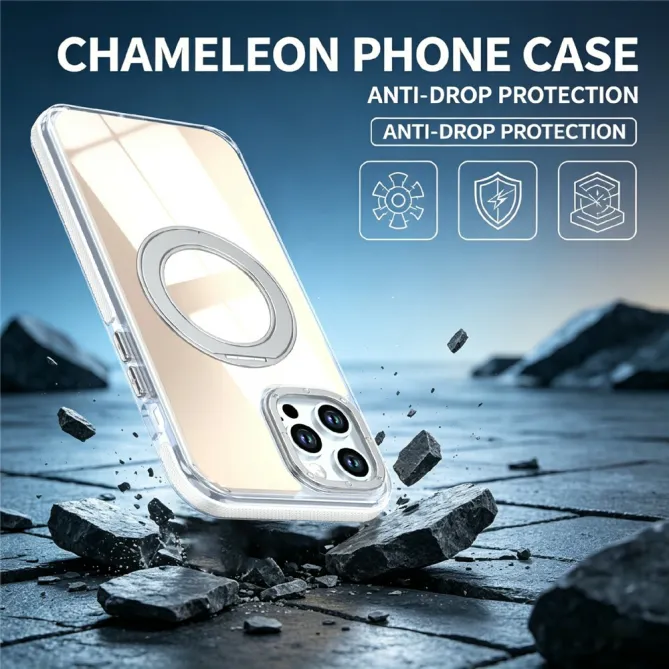 Coque iPhone 12 Pro Max Compatible MagSafe avec Support Rotatif