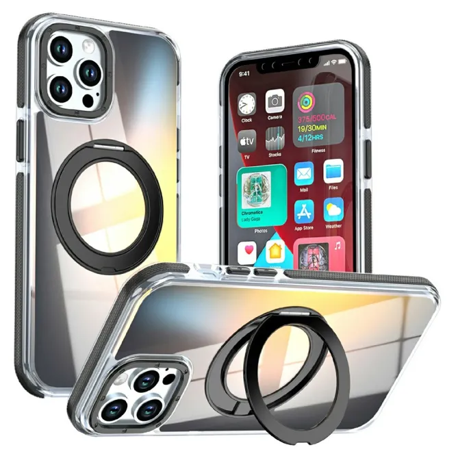 Coque iPhone 12 Pro Max Compatible MagSafe avec Support Rotatif