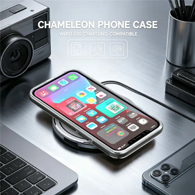 Coque iPhone 12 Pro Max Compatible MagSafe avec Support Rotatif