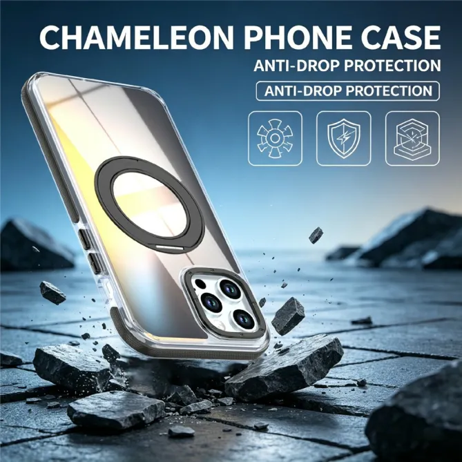 Coque iPhone 12 Pro Max Compatible MagSafe avec Support Rotatif