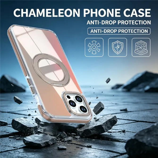 Coque iPhone 12 Pro Max Compatible MagSafe avec Support Rotatif