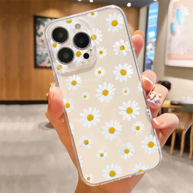 Coque iPhone 12 Pro Max Transparente Motif Marguerites - photo 4