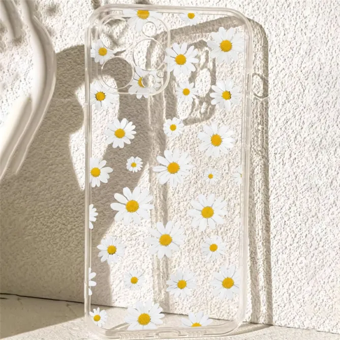 Coque iPhone 12 Pro Max Transparente Motif Marguerites - photo 5