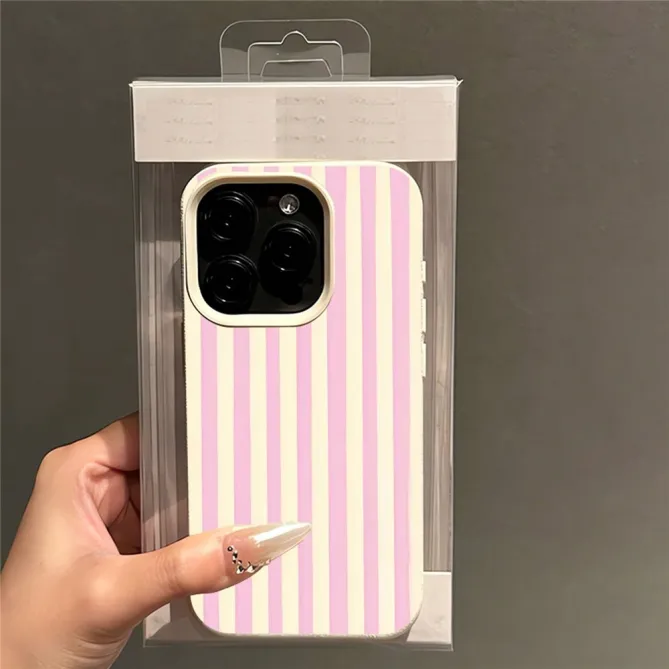 Coque iPhone 12 Pro Max Rayures Roses et Jaunes - photo 5