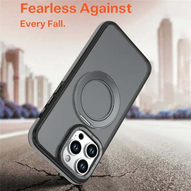 Coque iPhone 12 Pro Max MagSafe avec Support Rotatif Bicolore