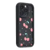 Coque iPhone 12 Pro Max Cerises Fond Noir