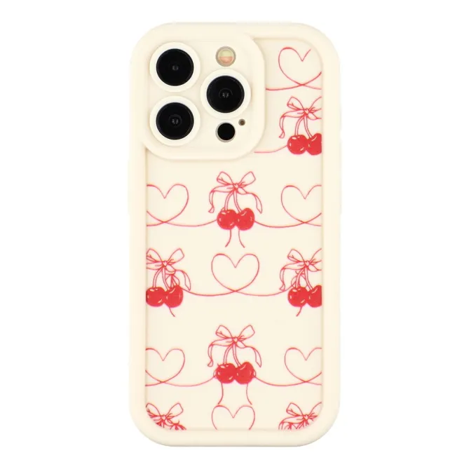 Coque iPhone 12 Pro Max Cerises et Cœurs