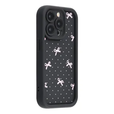 Coque iPhone 12 Pro Max Nœuds Roses et Pois