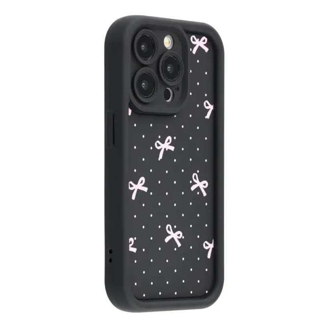 Coque iPhone 12 Pro Max Nœuds Roses et Pois