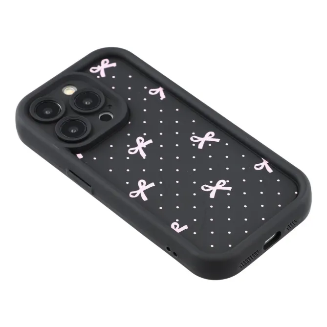 Coque iPhone 12 Pro Max Nœuds Roses et Pois