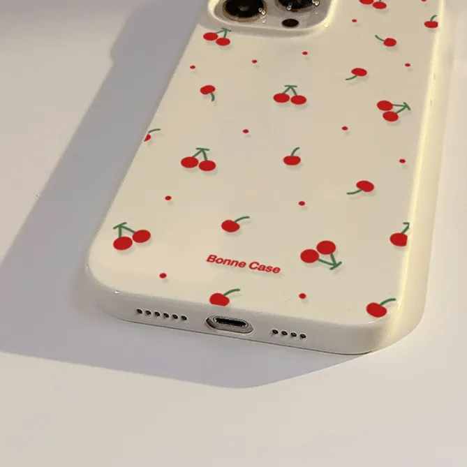 Coque iPhone 12 Pro Max Motif Cerises Minimaliste - photo 6