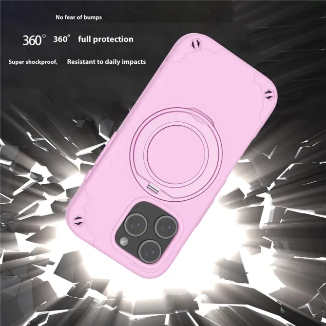 Coque iPhone 12 Pro Max MagSafe avec Support Rotatif et Verre Trempé
