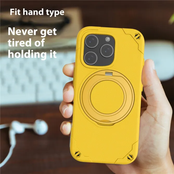 Coque iPhone 12 Pro Max MagSafe avec Support Rotatif et Verre Trempé