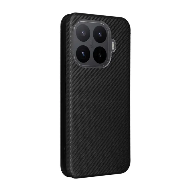 Housse Xiaomi 17T Pro Simili Cuir Style Fibre de Carbone