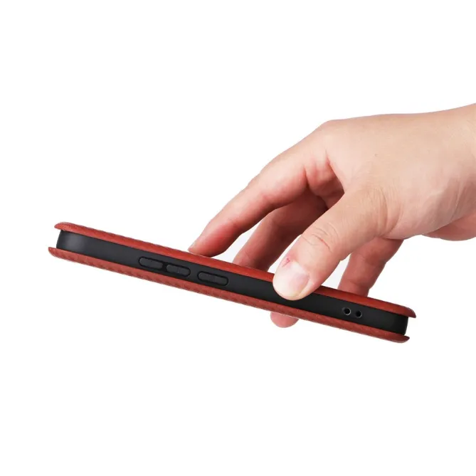 Housse Xiaomi 17T Pro Simili Cuir Style Fibre de Carbone