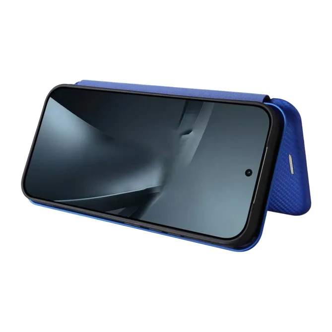 Housse Xiaomi 17T Pro Simili Cuir Style Fibre de Carbone