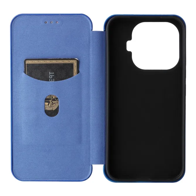 Housse Xiaomi 17T Pro Simili Cuir Style Fibre de Carbone