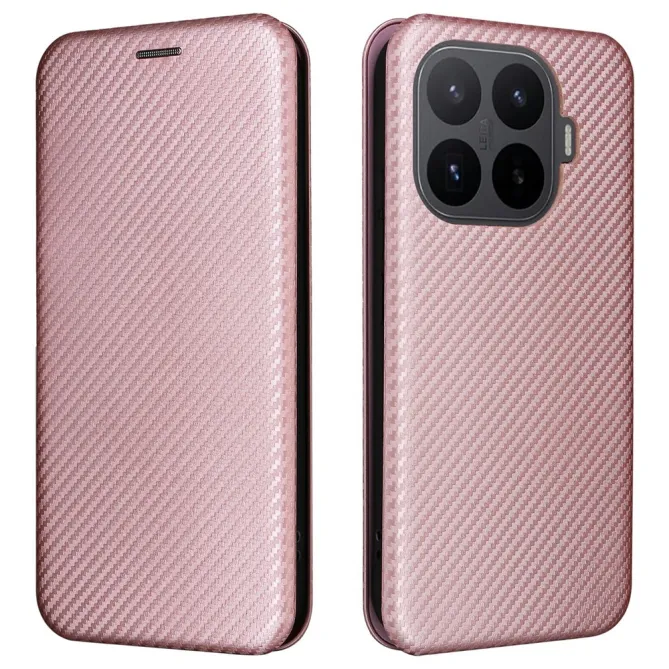 Housse Xiaomi 17T Pro Simili Cuir Style Fibre de Carbone