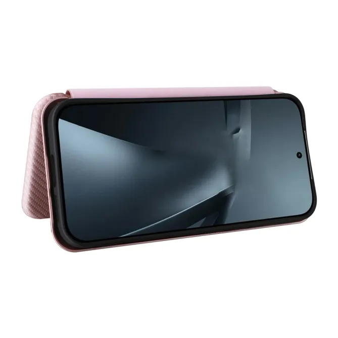 Housse Xiaomi 17T Pro Simili Cuir Style Fibre de Carbone