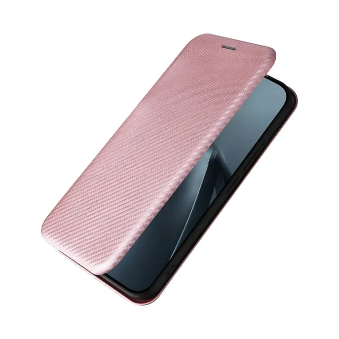 Housse Xiaomi 17T Pro Simili Cuir Style Fibre de Carbone