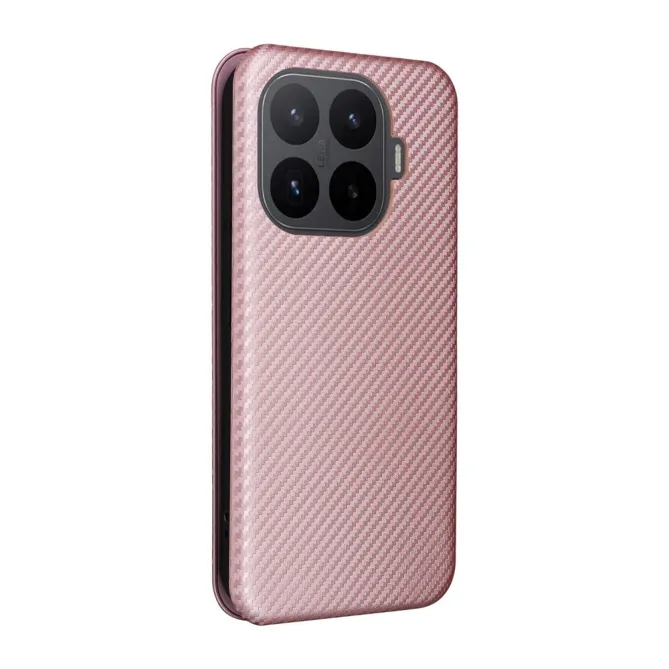 Housse Xiaomi 17T Pro Simili Cuir Style Fibre de Carbone