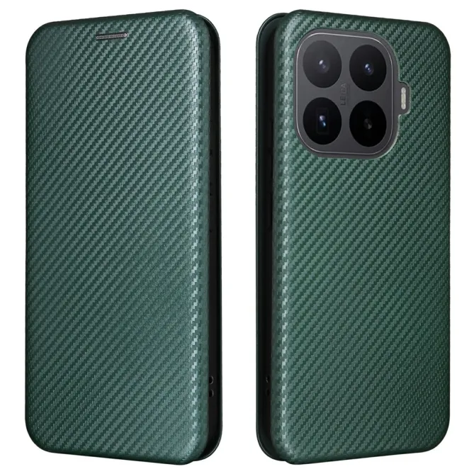 Housse Xiaomi 17T Pro Simili Cuir Style Fibre de Carbone