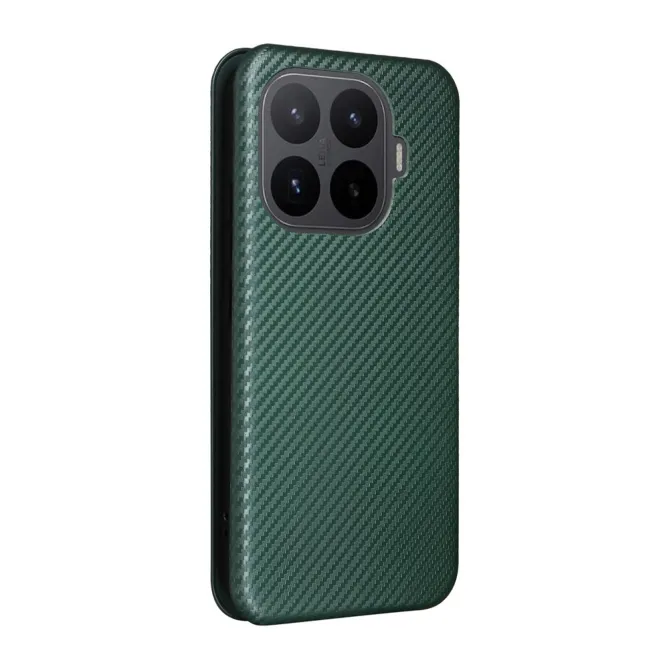 Housse Xiaomi 17T Pro Simili Cuir Style Fibre de Carbone