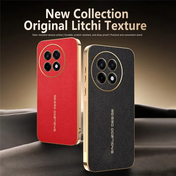 Coque OnePlus 13R Effet Cuir Grainé Vendôme