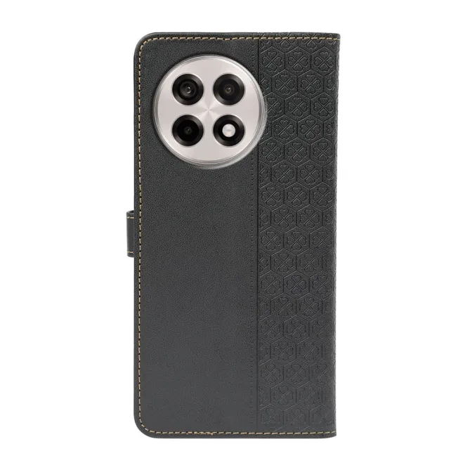 Housse OnePlus 13R Trèfles Gaufré Portefeuille
